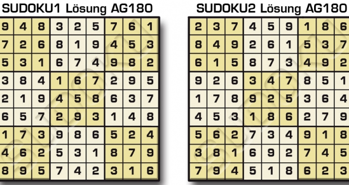 Sudoku Lösung AG180